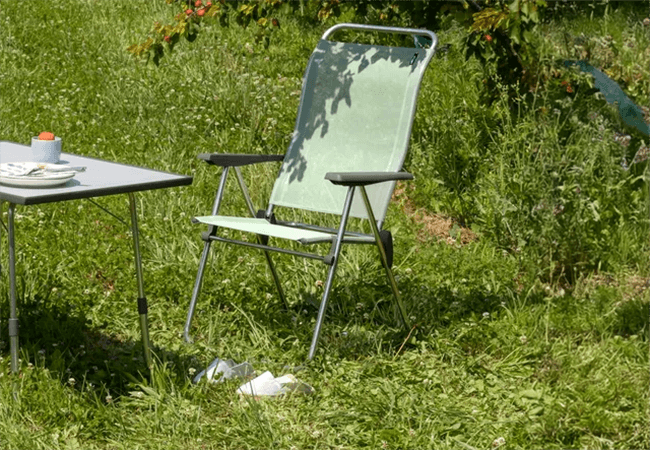 Image of Lafuma Alu Cham Batyline Folding Armchair - Moss - LFM2772