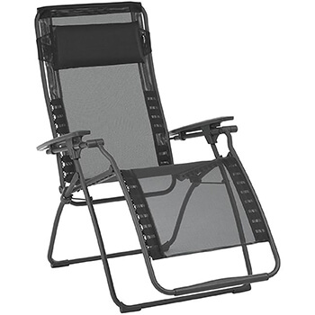 Image of Lafuma Futura Recliner in Batyline Black - LFM3111