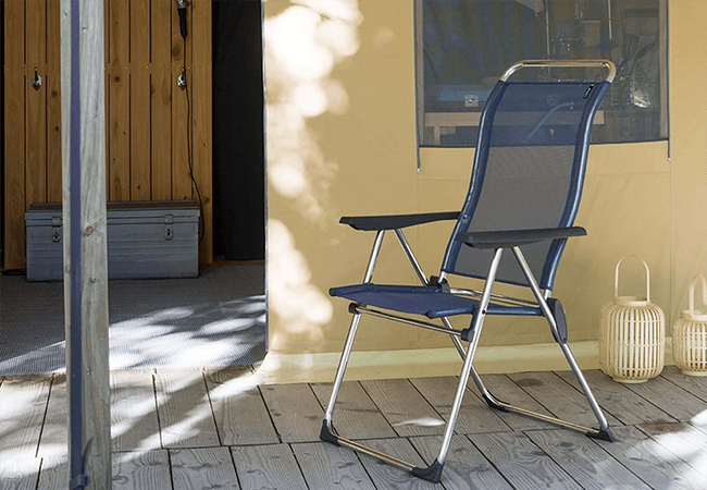 Image of Lafuma Alu Cham Batyline Folding Armchair - Ocean - LFM2772