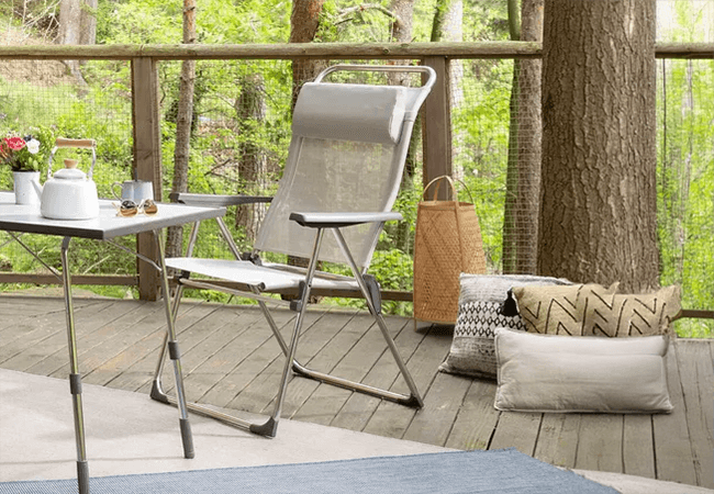 Image of Lafuma Alu Cham XL Batyline Folding Armchair - Seigle - LFM2774