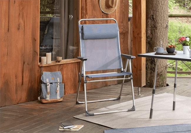 Image of Lafuma Alu Cham XL Batyline Folding Armchair - Ocean - LFM2774