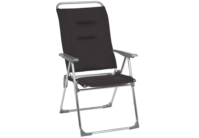 Image of Lafuma Alu Cham AirComfort Folding Armchair - Black Acier - LFM2804