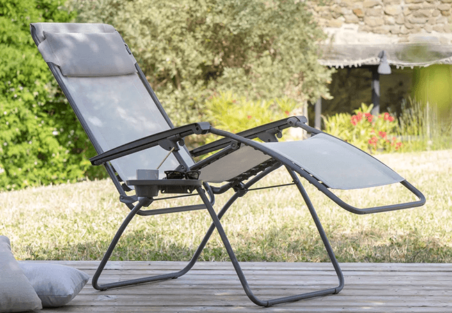 Image of EX DISPLAY / COLLECTION ONLY - Lafuma Zero Gravity R Clip Recliner Batyline - Seigle - LFM4020