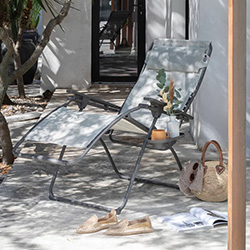 Image of Lafuma Futura Batyline Zero Gravity Recliner - Seigle - LFM3111