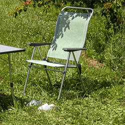 Image of Lafuma Alu Cham Batyline Folding Armchair - Moss - LFM2772