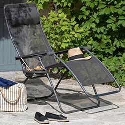 Image of Lafuma RSXA Clip Zero Gravity Reclining Chair - Graphite - LFM2035
