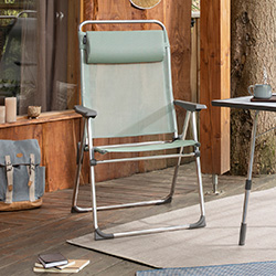 Image of Lafuma Alu Cham XL Batyline Folding Armchair - Moss - LFM2774