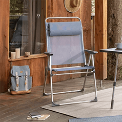 Image of Lafuma Alu Cham XL Batyline Folding Armchair - Ocean - LFM2774
