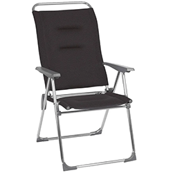 Image of Lafuma Alu Cham AirComfort Folding Armchair - Black Acier - LFM2804