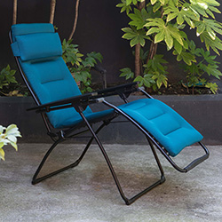 Image of Lafuma Futura AirComfort Padded Zero Gravity Recliner - Coral Blue - LFM3124