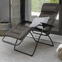 Image of Lafuma Futura AirComfort Padded Zero Gravity Recliner - Taupe - LFM3124