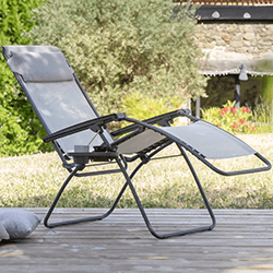 Image of Lafuma RClip Batyline Zero Gravity Reclining Chair - Seigle - LFM4020