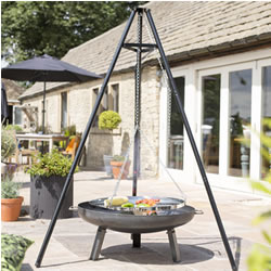 Image of EX-DISPLAY / COLLECTION ONLY - La Hacienda Tripod with Adjustable Hanging Grill