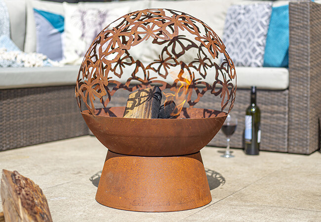 Image of La Hacienda Butterfly Globe Firepit