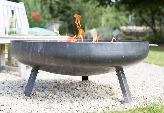 Image of EX-DISPLAY / COLLECTION ONLY - La Hacienda Pittsburgh Steel Firepit - Large - 1.1 Metre Diameter