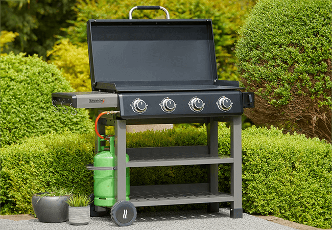 Image of Grillstream SmashGrill 4 Burner - Matt Black