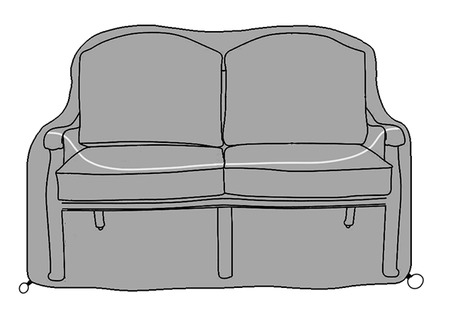 Image of Hartman Amalfi Lounge Bench Cover
