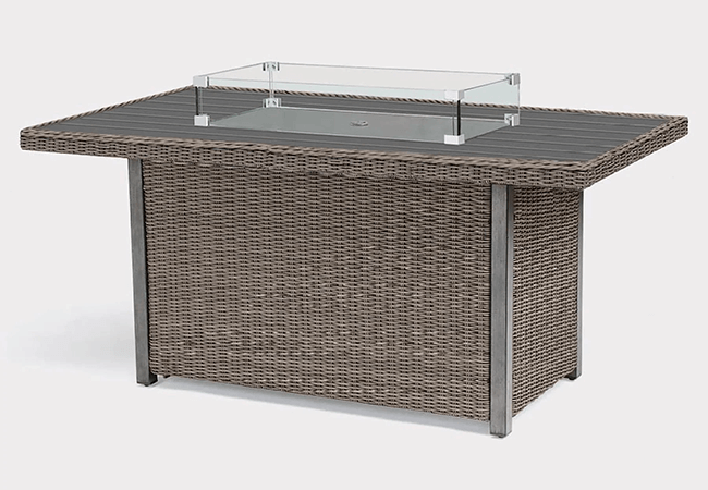 Image of Kettler Palma Fire Pit Table in Rattan