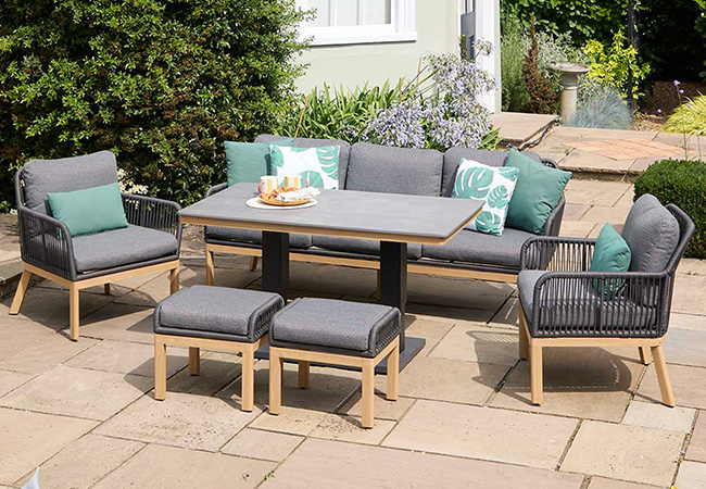 Image of LG Peru Lounge Dining Set with Adjustable Table