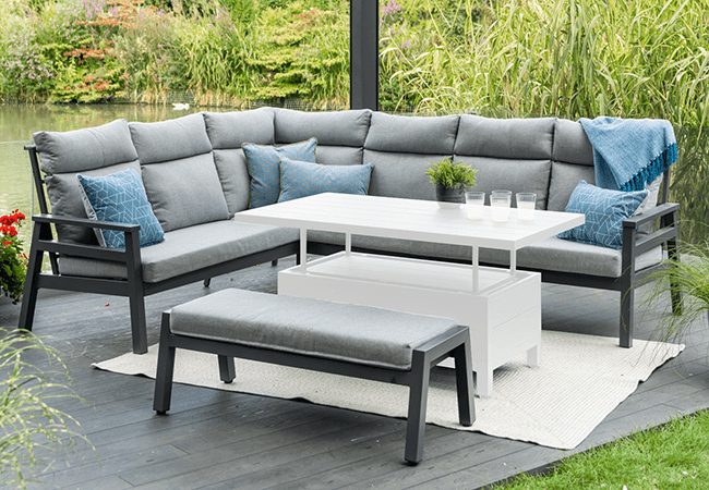Image of LG Barcelona Corner Modular Dining Set - No Table
