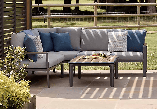 Image of LG Sanctuary Rope Modular Corner Lounge Set in Oak