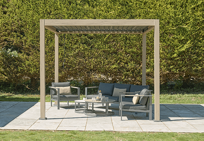Image of LG Sanctuary 3 x 3m Gazebo Pergola in Birch