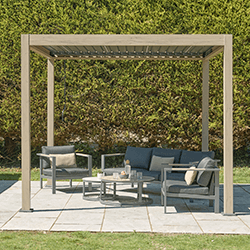 Image of LG Sanctuary 3 x 3m Gazebo Pergola in Birch