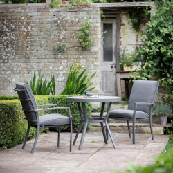 Image of LG Monza Bistro Set with High Back Chairs