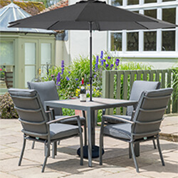 Small Image of LG Milano 4 Seater Square Set in Graphite / Anthracite