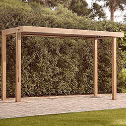 Image of LG Sanctuary 1.5m x 4m BBQ Gazebo Pergola in Oak