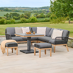 Image of LG Peru Compact Corner Set with Adjustable Table