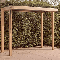 Image of LG Sanctuary 1.5m x 3m BBQ Gazebo Pergola in Oak