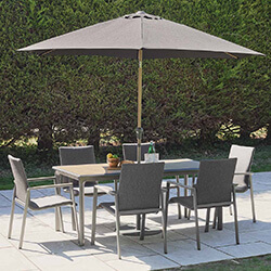 Small Image of LG Sanctuary Birch 6 Seat Dining Set