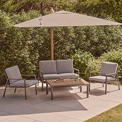 Small Image of LG Sanctuary Rope Sofa Lounge Set in Oak