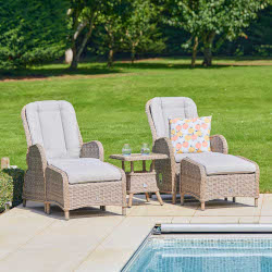 Image of LG St Tropez Sand 5 Piece Recliner Set