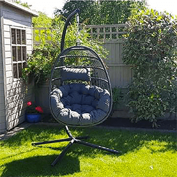 Image of EX-DISPLAY / COLLECTION ONLY - Eleanor Folding Single Hanging Egg Chair Cocoon