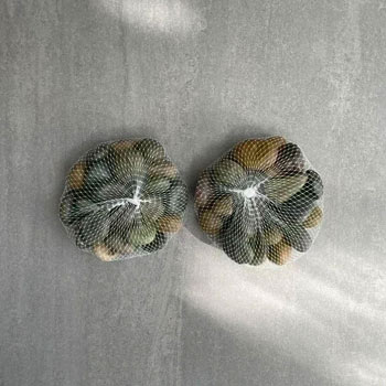 Image of 2 bags of 1kg Large Brown Stones (2kg)