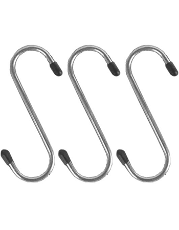 Image of 3x 130mm 13cm S Hooks for Hanging all sorts of items