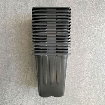 Image of 7cm Square Black Plant Pots (Pack of 15)