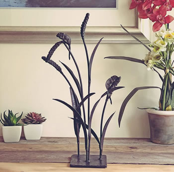 Image of Field Mouse on Bullrushes Ornament