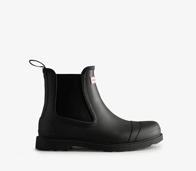 Image of Hunter Black Commando Boot - UK Size 8