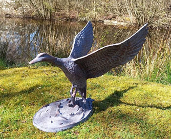 Image of Flying Duck Garden Sculpture