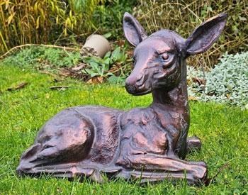 Image of ChocoFawn Aluminium Fawn Sculpture