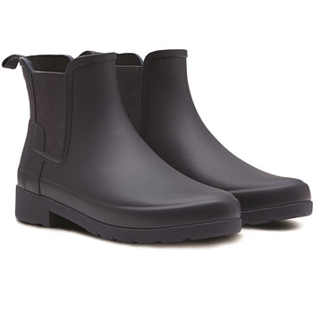 Image of Hunter Navy Original Refined Chelsea - UK Size 8