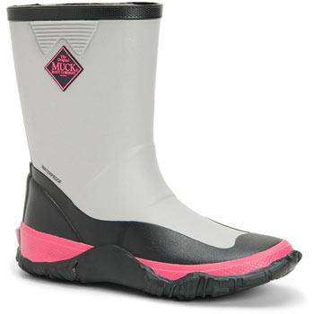 Image of Muck Boots Forager Kid's Grey/Pink - UK Size 6