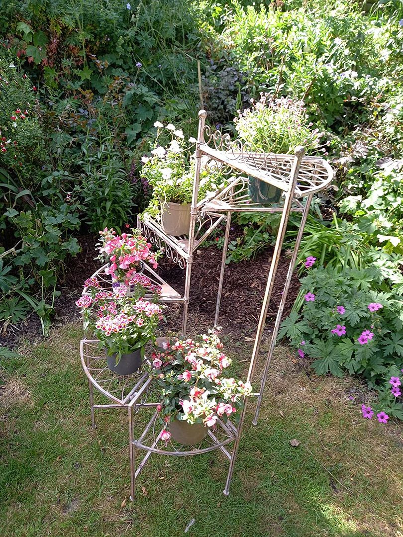 Image of Spiral Staircase Tiered Pot Holder With Six Levels
