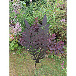 Image of Black Steel Giant Fern Stake - 90cm + 20cm spike