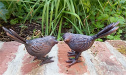 Small Image of Pair of Song Birds Garden Ornament