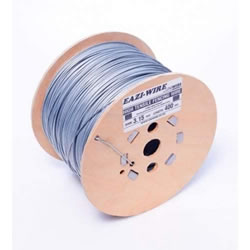 Image of 400m Roll of 3.15mm Diameter Galvanised Mild Steel Line or Straining Wire in a Handy Spool