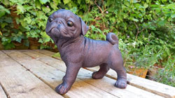 Small Image of Pug Dog Sculpture Figurine